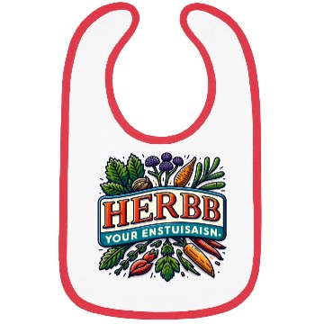 Discover Herb Your Enthusiasm: A fun, punny herbs design. Bibs