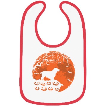 Discover Cocker Spaniel And Moon Halloween Funny Dog Lover Bibs
