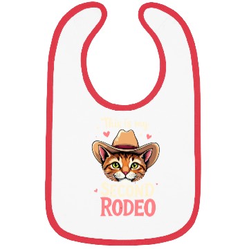 Discover This Is My Second Rodeo Cowboy Cat Bibs