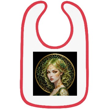 Discover Green-haired forest woman Bibs