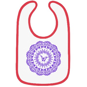 Discover A purple butterfly. Bibs