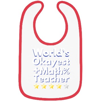 Discover World s Okayest Math Teacher 1 Bibs
