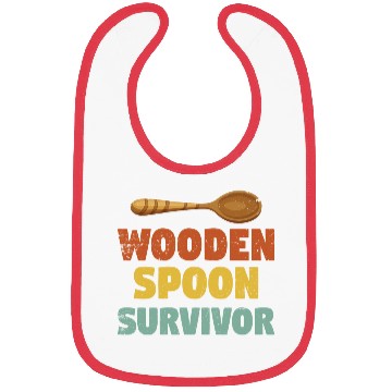 Discover Vintage Funny wooden spoon survivor Bibs