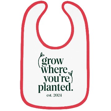 Discover Typography Garden Pun Vegan Inspiration Gift Idea Bibs