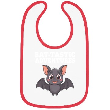 Discover Bat-tastic Adventures Cute Design Bibs
