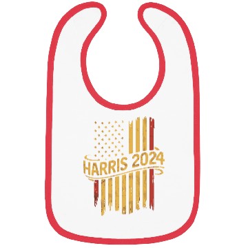 Discover Vintage Harris 2024 American Flag Bibs