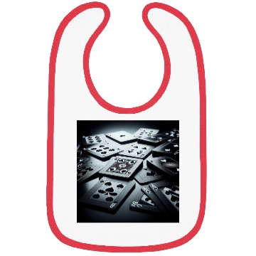 Discover Black Poker Cards Bibs
