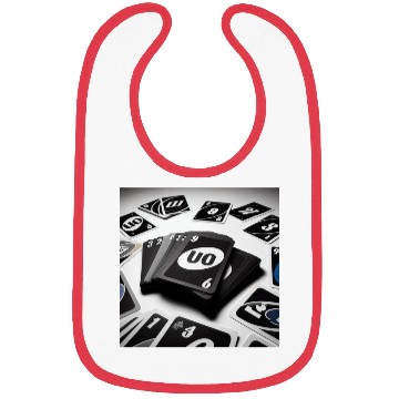 Discover Black Uno Cards Bibs
