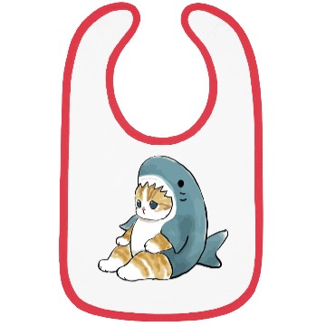 Discover sand cat love pet cat shark Bibs