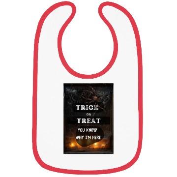Discover Trick or Treat, You know why I'm here, Spider Bibs