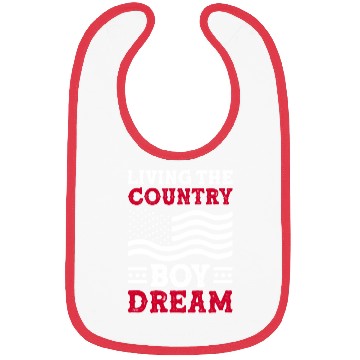 Discover Small Town Us Flag Country Livin Boy Bibs