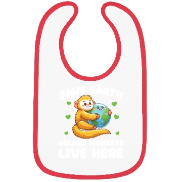 Discover Save The Earth Yellow Monkeys Live Here Earth Bibs