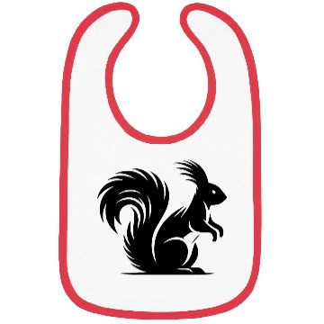 Discover Cute Squirrel With A Bushy Tail Bibs