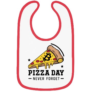 Discover Bitcoin Pizza Day - Never Forget Bibs