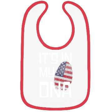 Discover It's in my DNA - Love America Bibs