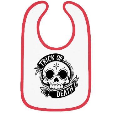 Discover Halloween Trick or Death Bibs