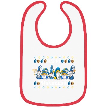 Discover "Hanukkah Gnome" Wishing You a Happy Hanukkah Bibs