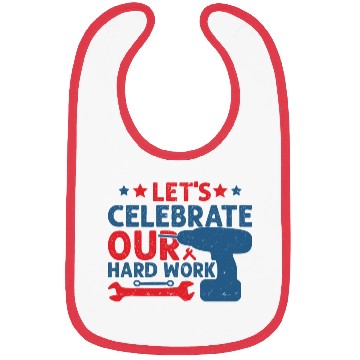 Discover Happy Hard Work Bibs