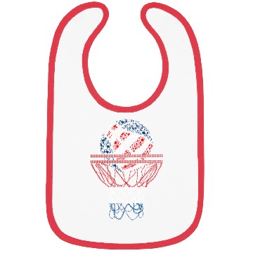 Discover Basketball American Patriotic 4th Of July US Flag Bibs