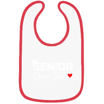 Discover Proud Cheer Dad Of A Class Of 2025 Senior Graduate Bibs