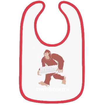 Discover Funny Music Producer Big Foot Synthsquatch Bibs
