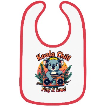 Discover Koala Chill Play It Loud Design Bibs