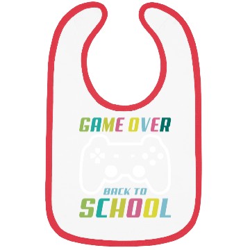 Discover Game Over Back To School Bibs