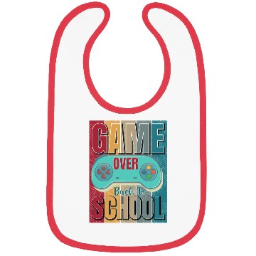 Discover Game Over Back To School Bibs