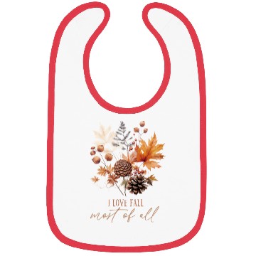 Discover Autumn Flowers Bibs