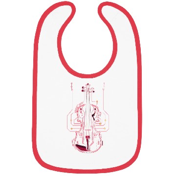 Discover Violin One Line Drawing Bibs