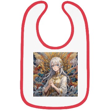 Discover Celestial Serenity: Divine Anime Portrait Bibs