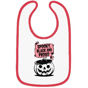 Discover Spooky Black and Proud Bibs