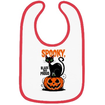 Discover Spooky Black and Proud Bibs