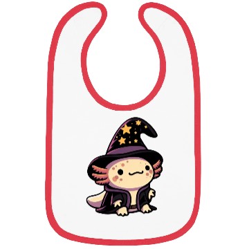 Discover Axolotl Wizard - Fantasy Pet Bibs