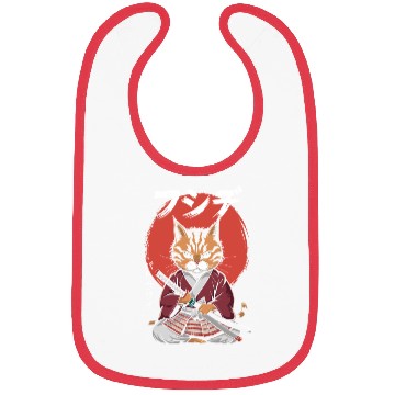 Discover Neko Battousai Samurai Cat Classic Bibs