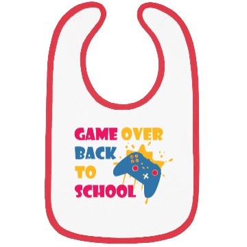 Discover Game Over Back To School Funny Student Bibs