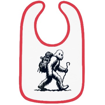 Discover Bigfoot Hiking Lover Funny Design Bibs