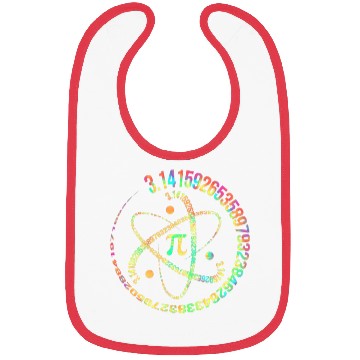 Discover Tie dye Pi day 3.14 Spiral Pi Number Math Teacher Bibs