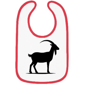 Discover Goat Silhouette Portrait Bibs