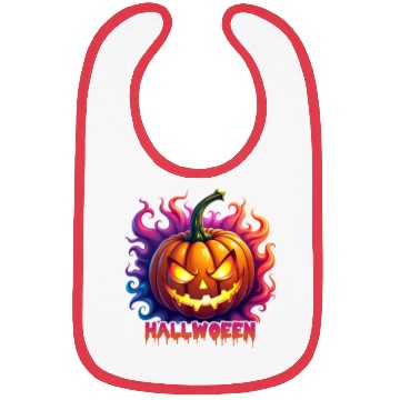 Discover Halloween Jack O Lantern V 05 Bibs