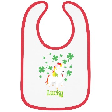 Discover Lucky Unicorn Bibs
