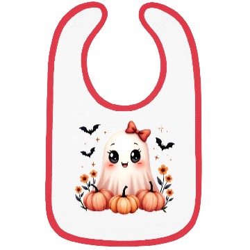 Discover Cute Ghost of Magic Grove Bibs