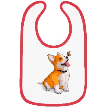 Discover Funny Corgi Dog Lover Owner Bibs