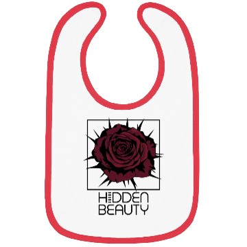 Discover Dark Red Rose with Thorns in Square Box Bibs