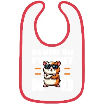 Discover funny design sweet hamster Bibs