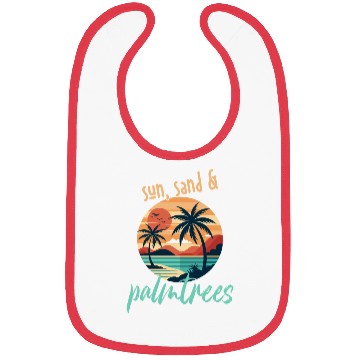 Discover Sun, sand, and palm trees! Bibs