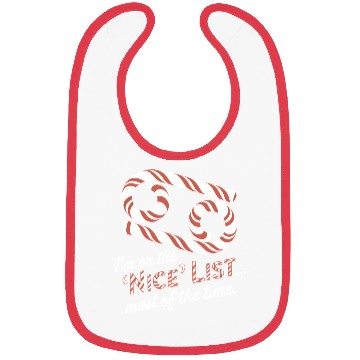 Discover Funny Cancer Zodiac Christmas: Nice List Bibs