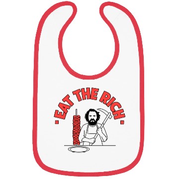 Discover Eat The Rich Döner Kebab Satirical Design Bibs