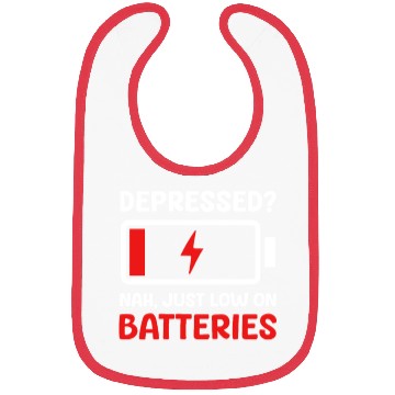 Discover Depression Awareness Just Low On Batteries Bibs