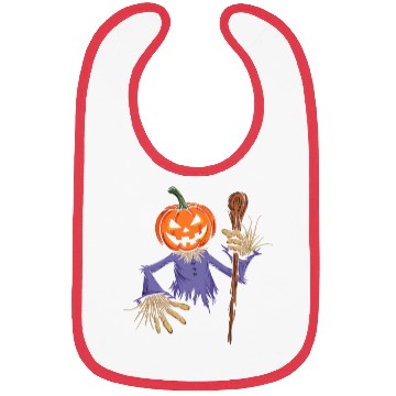 Discover Spooky Halloween Scarecrow Bibs